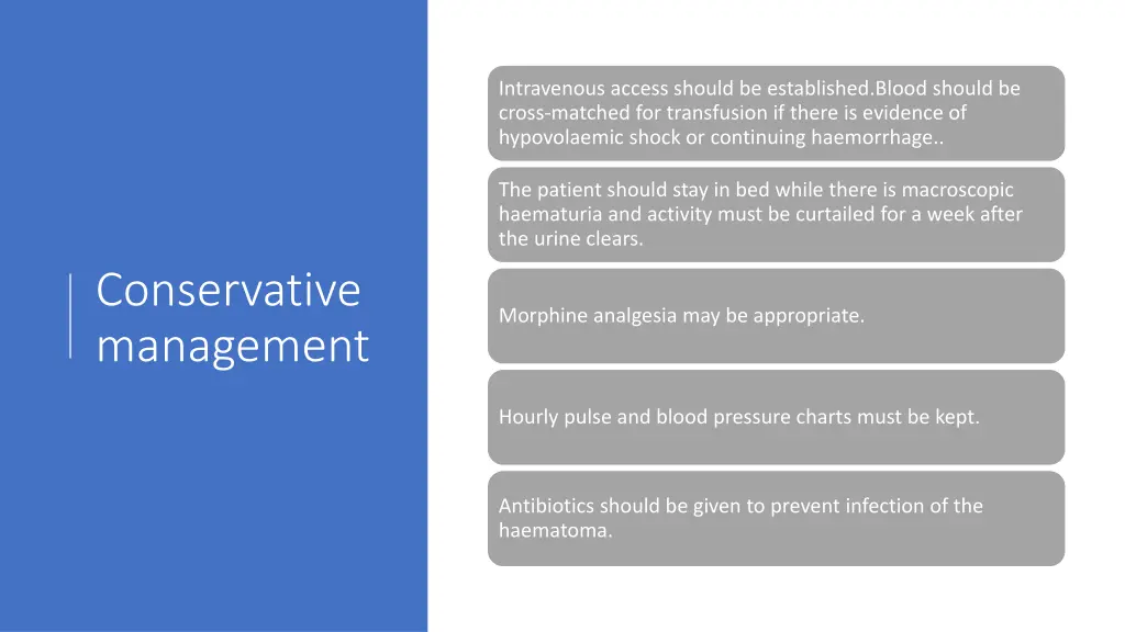 intravenous access should be established blood