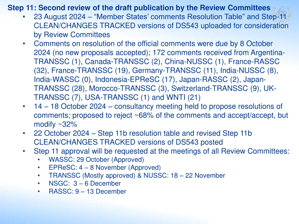 step 11 second review of the draft publication