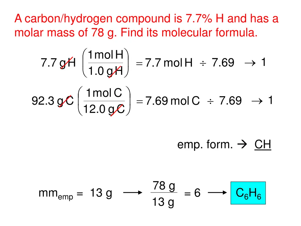 a carbon hydrogen compound