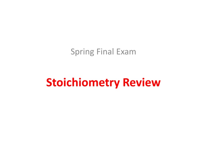 spring final exam