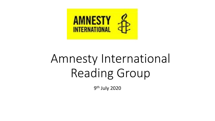 amnesty international reading group