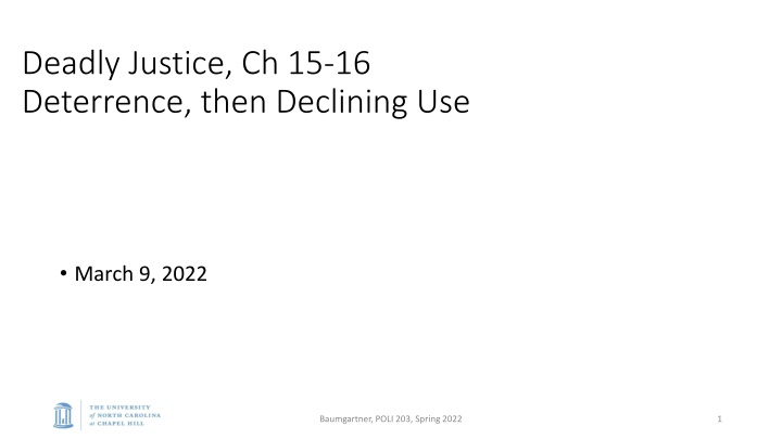 deadly justice ch 15 16 deterrence then declining