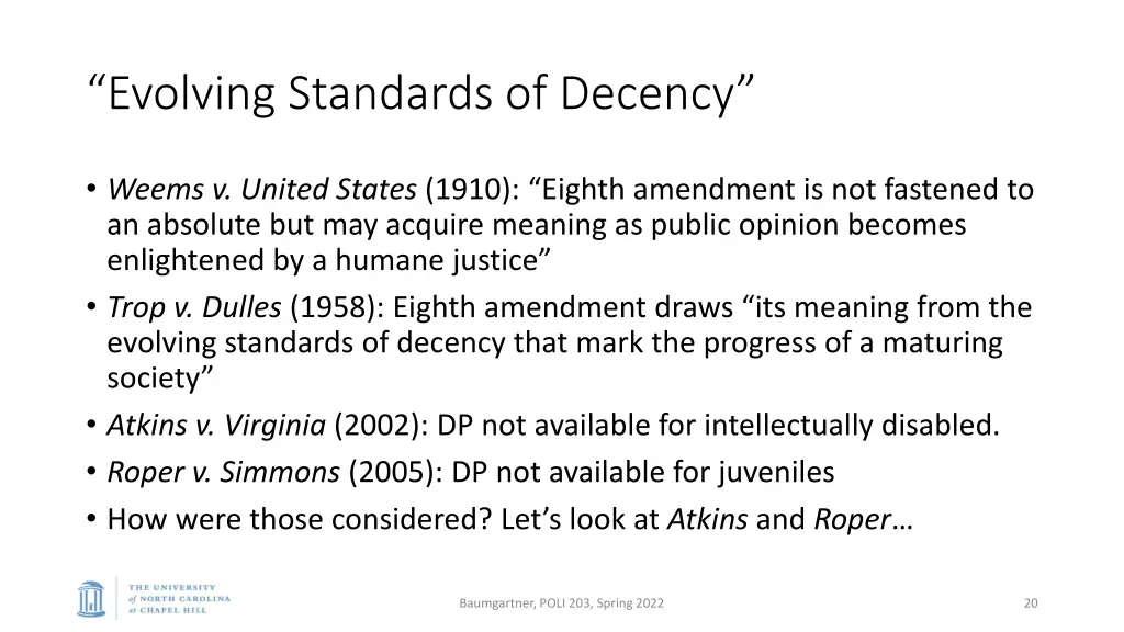 evolving standards of decency