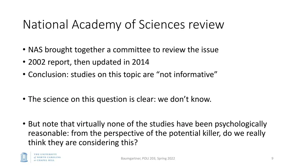 national academy of sciences review