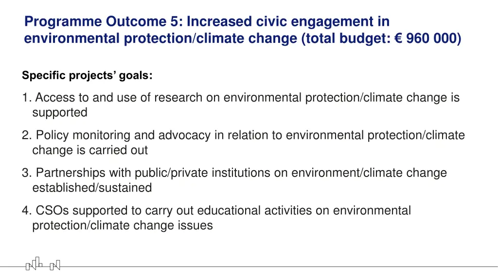 programme outcome 5 increased civic engagement