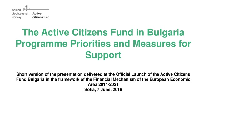 the active citizens fund in bulgaria programme