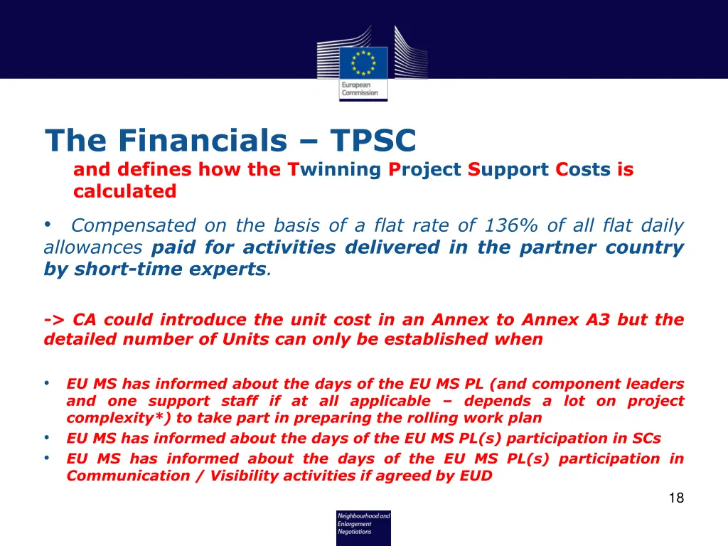 the financials tpsc and defines how the twinning