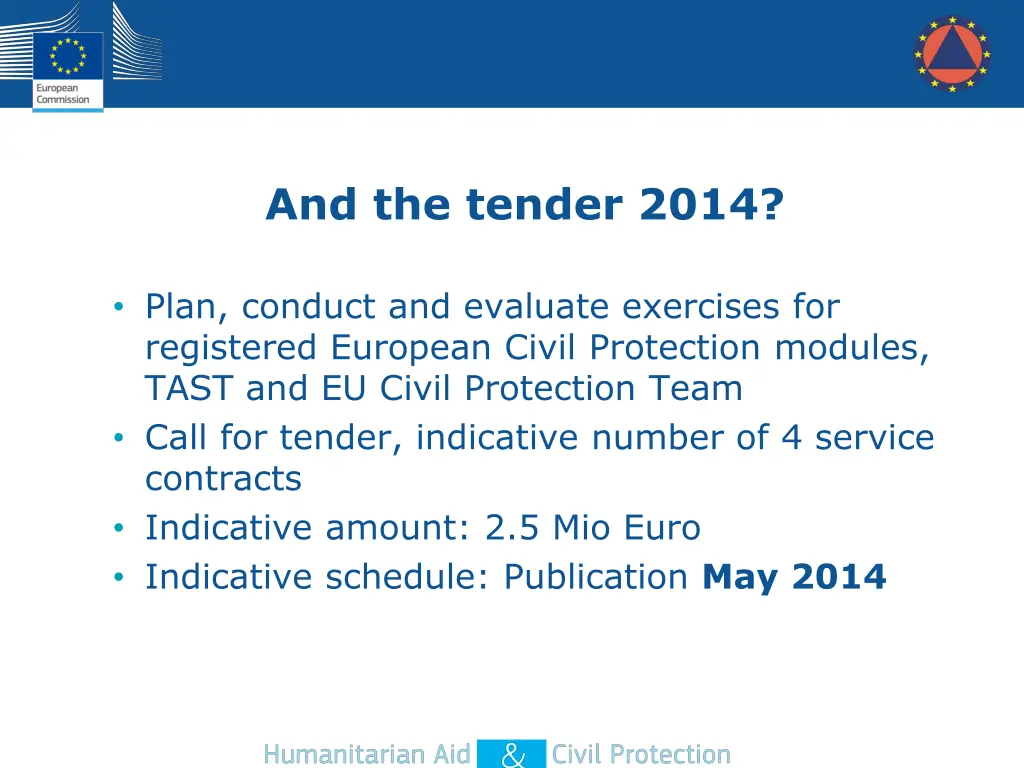 and the tender 2014