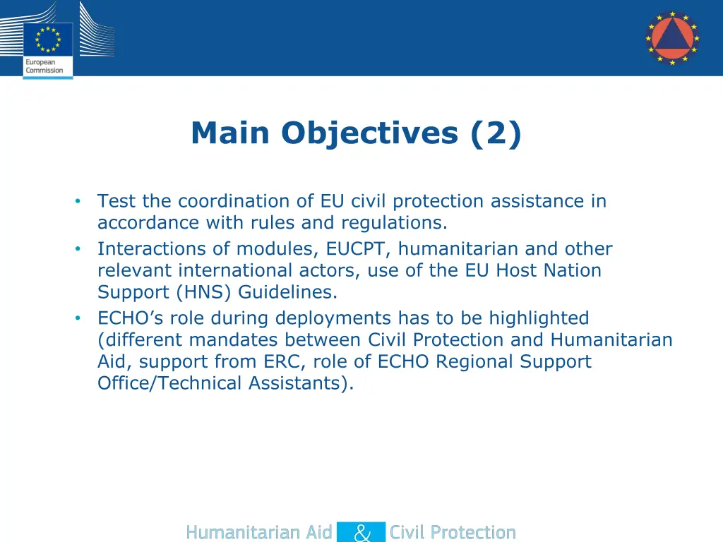 main objectives 2