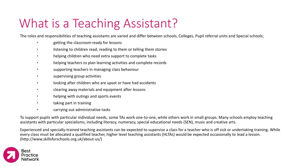 what is a teaching assistant 1