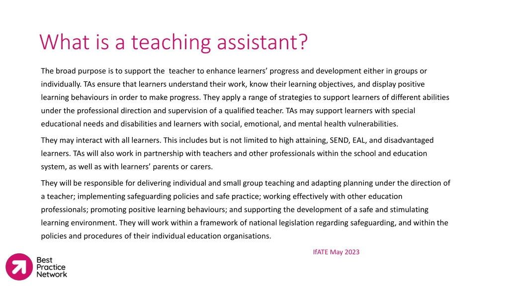 what is a teaching assistant