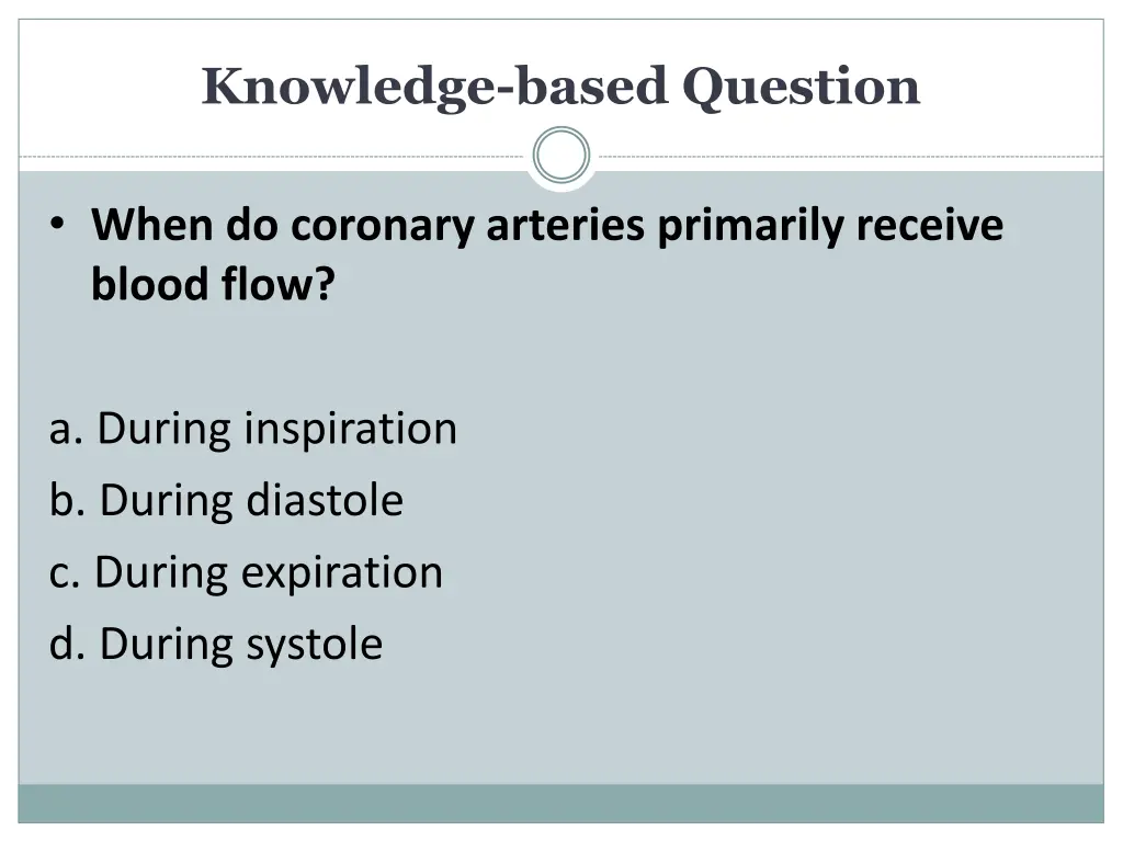 knowledge based question