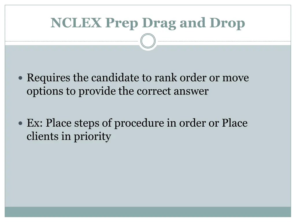 nclex prep drag and drop