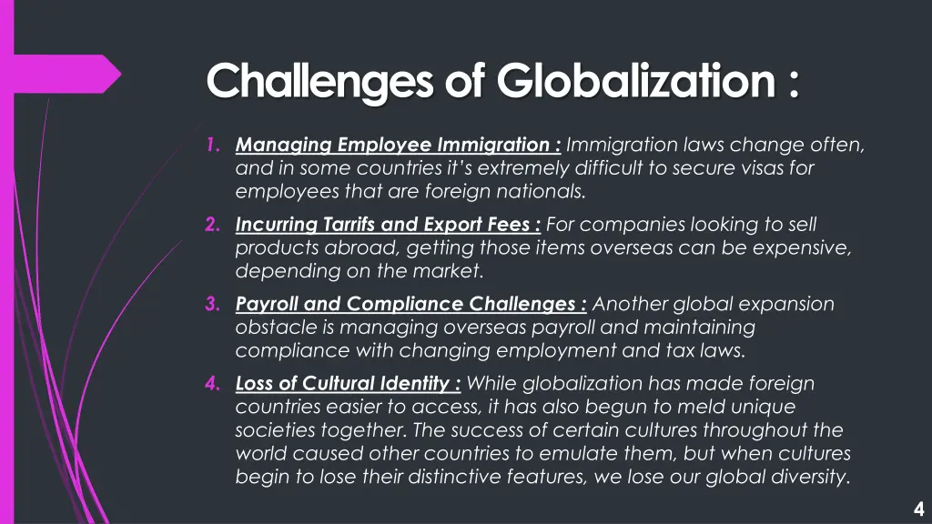 challenges of globalization