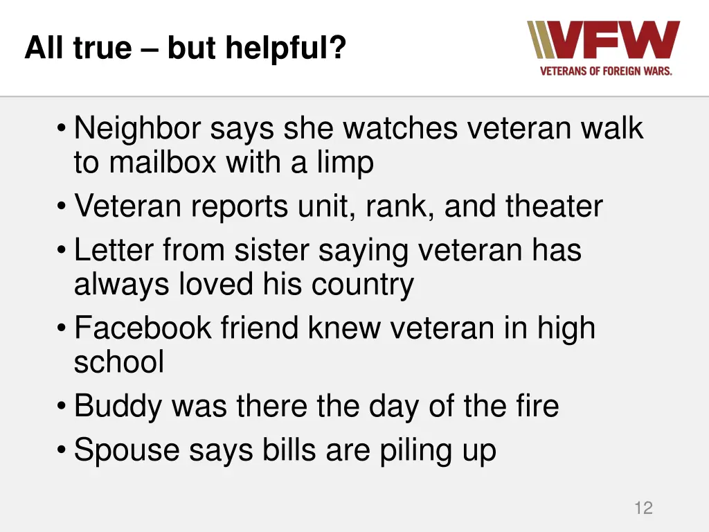 all true but helpful