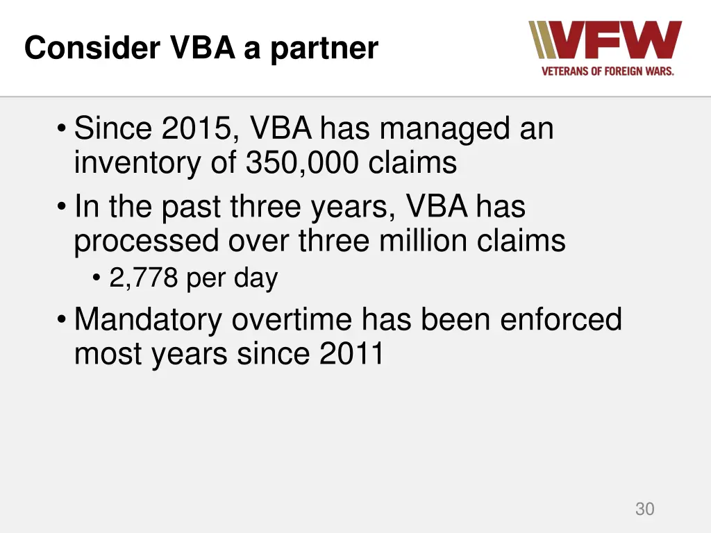 consider vba a partner