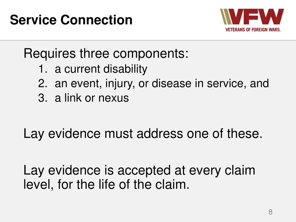 service connection