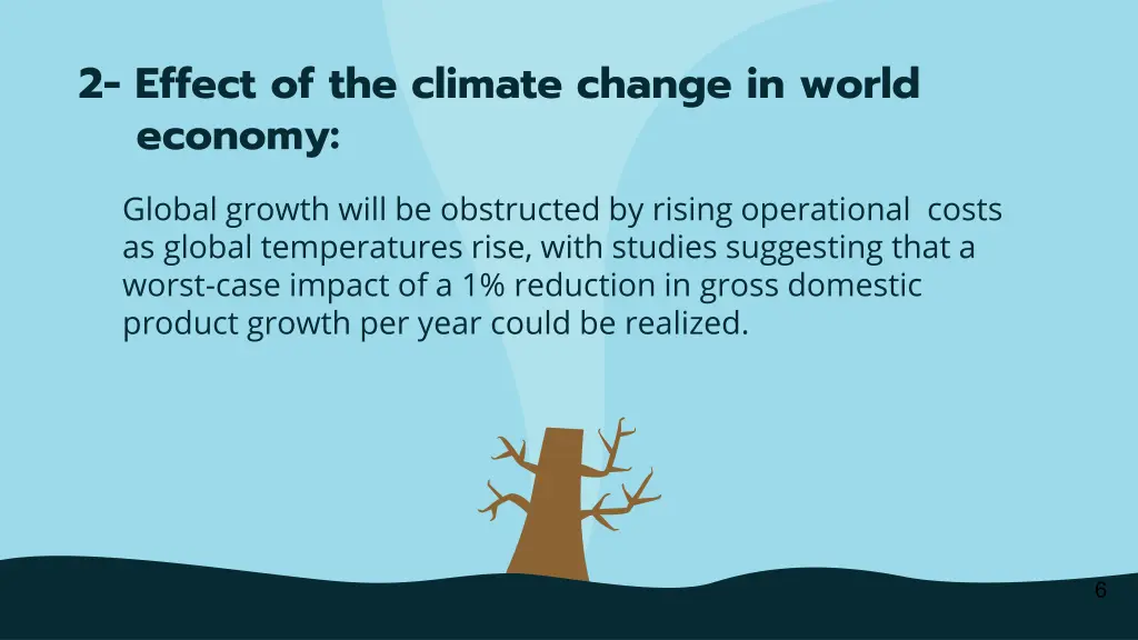 2 effect of the climate change in world economy
