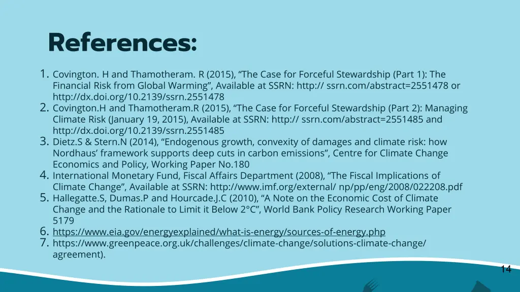 references 1 covington h and thamotheram r 2015