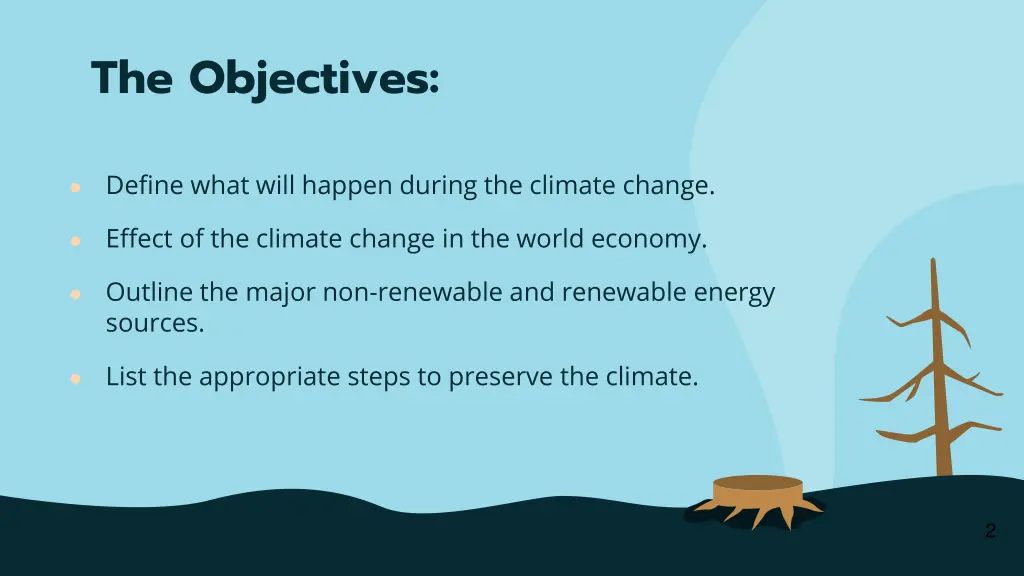 the objectives
