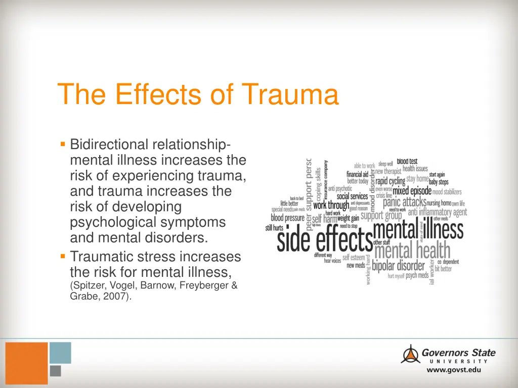 the effects of trauma