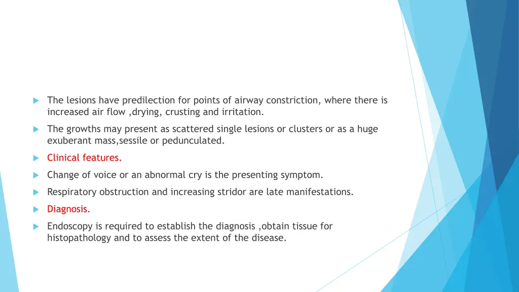 the lesions have predilection for points