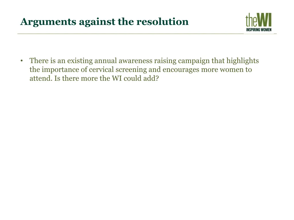 arguments against the resolution