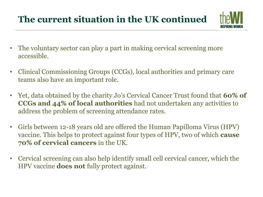 the current situation in the uk continued