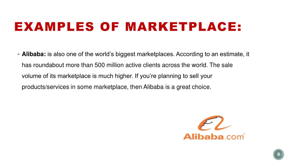 examples of marketplace 1