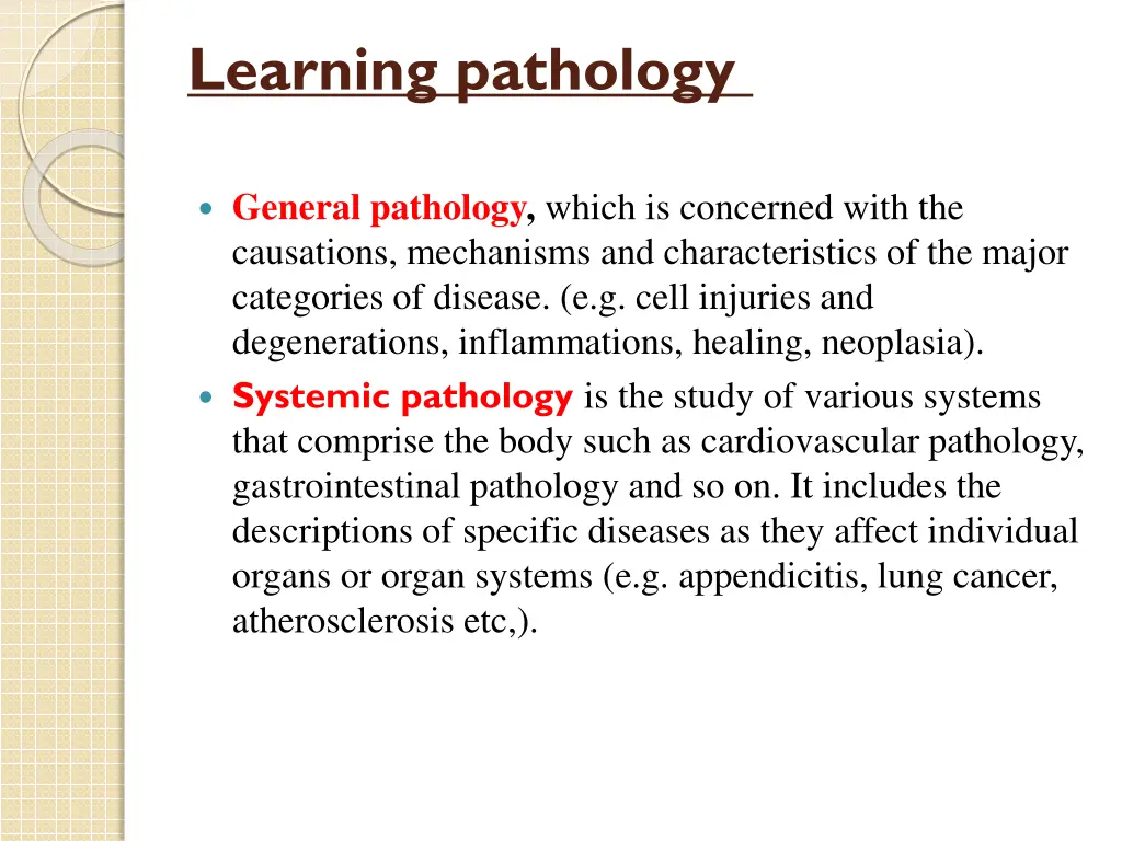 learning pathology