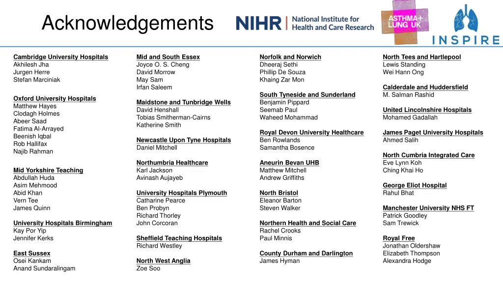 acknowledgements