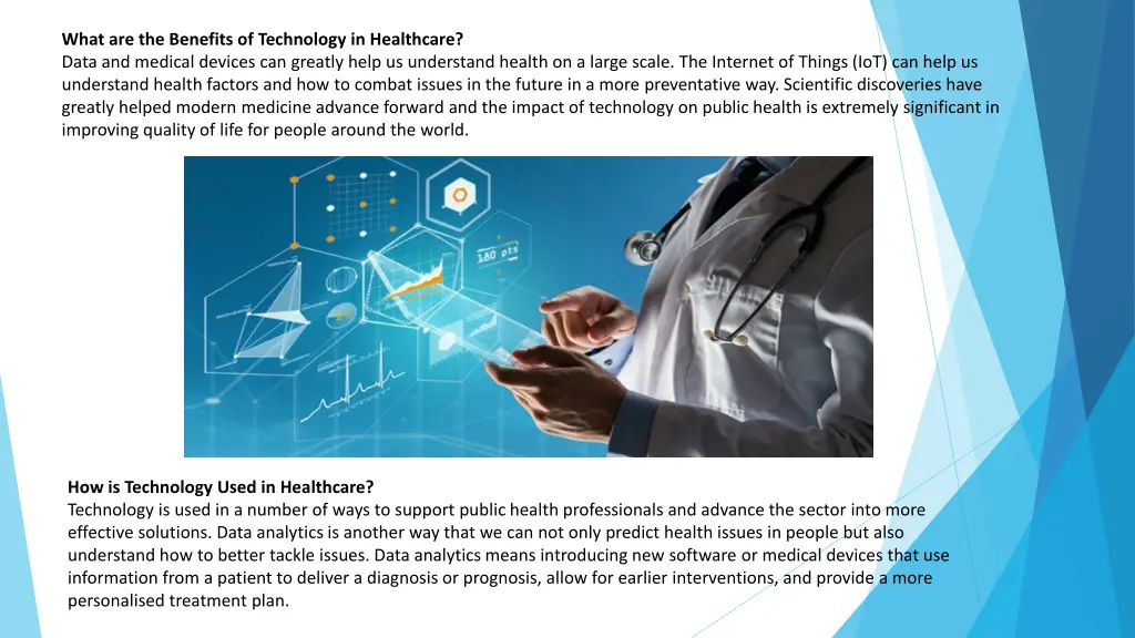 what are the benefits of technology in healthcare