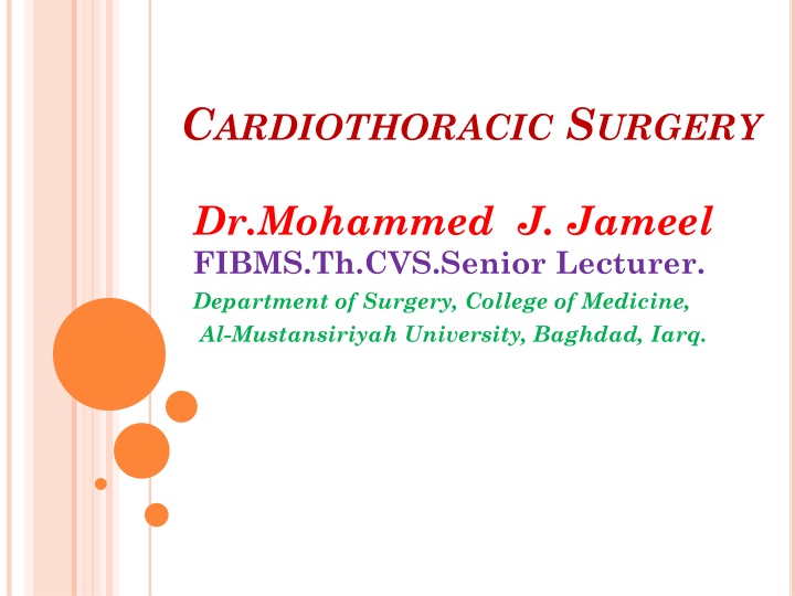 c ardiothoracic s urgery