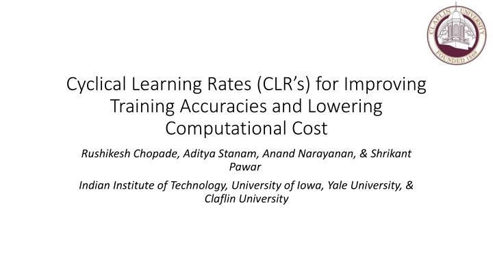 cyclical learning rates clr s for improving
