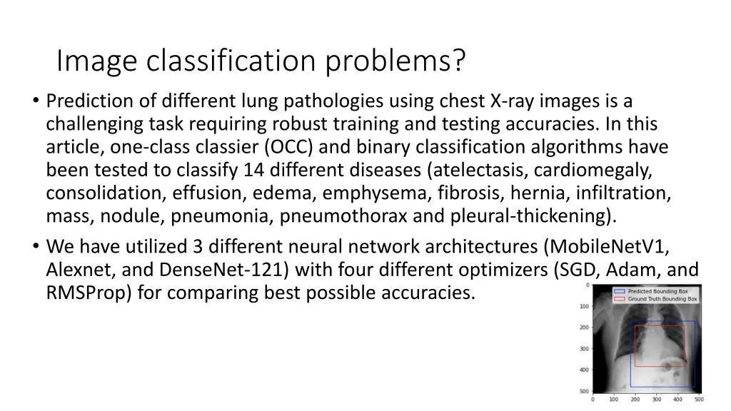 image classification problems prediction