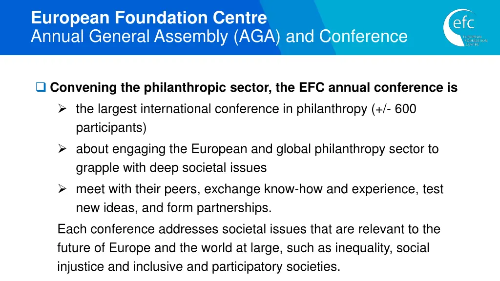 european foundation centre annual general