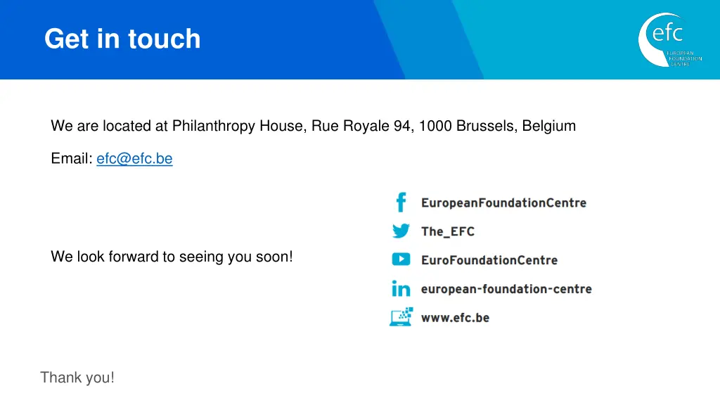 get in touch