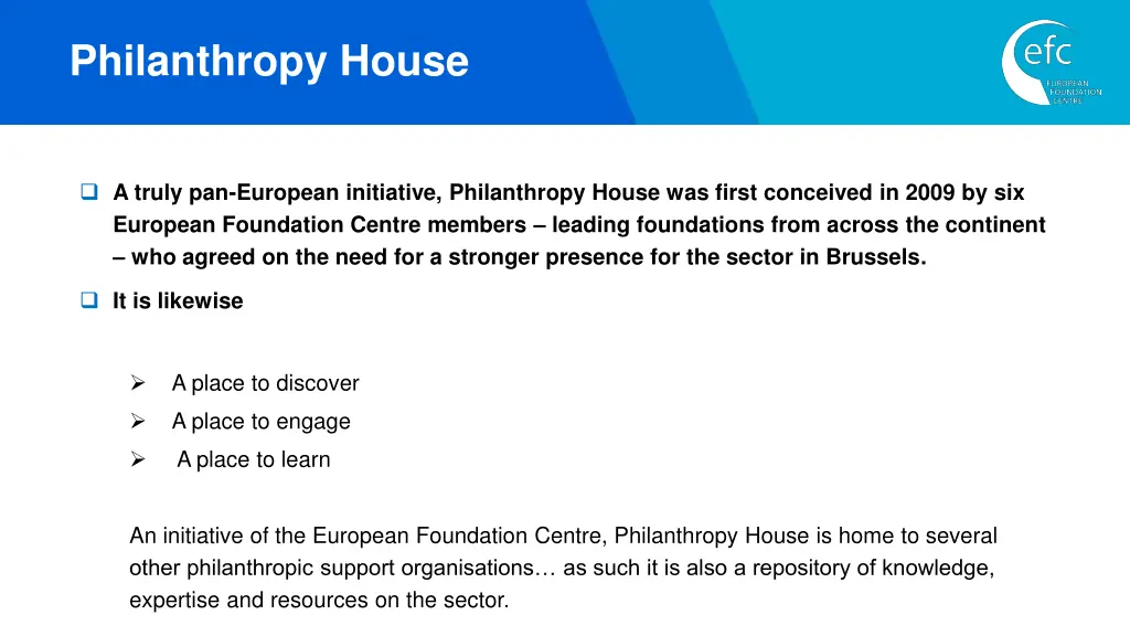 philanthropy house