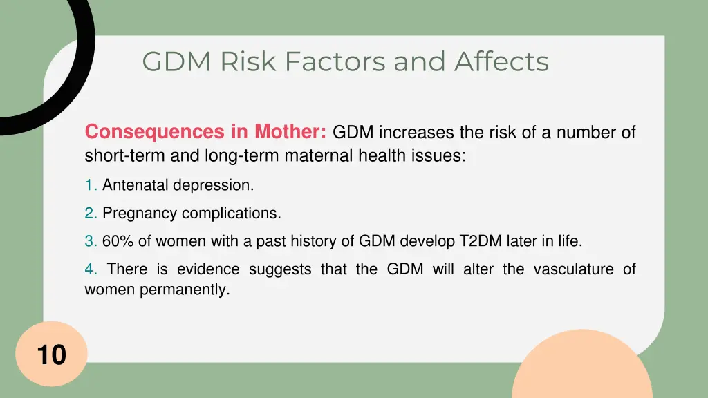 gdm risk factors and affects 2