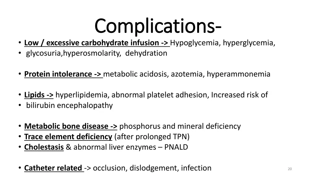 complications complications