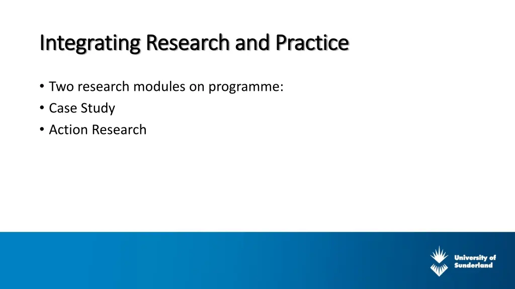 integrating research and practice integrating