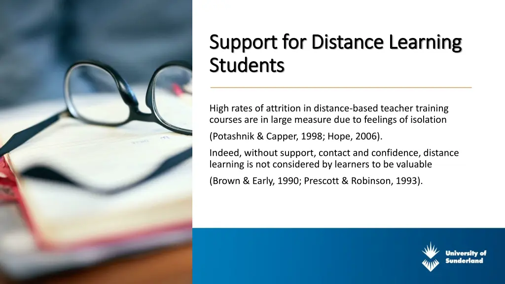 support for distance learning support