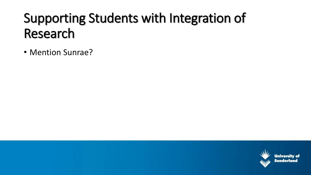 supporting students with integration