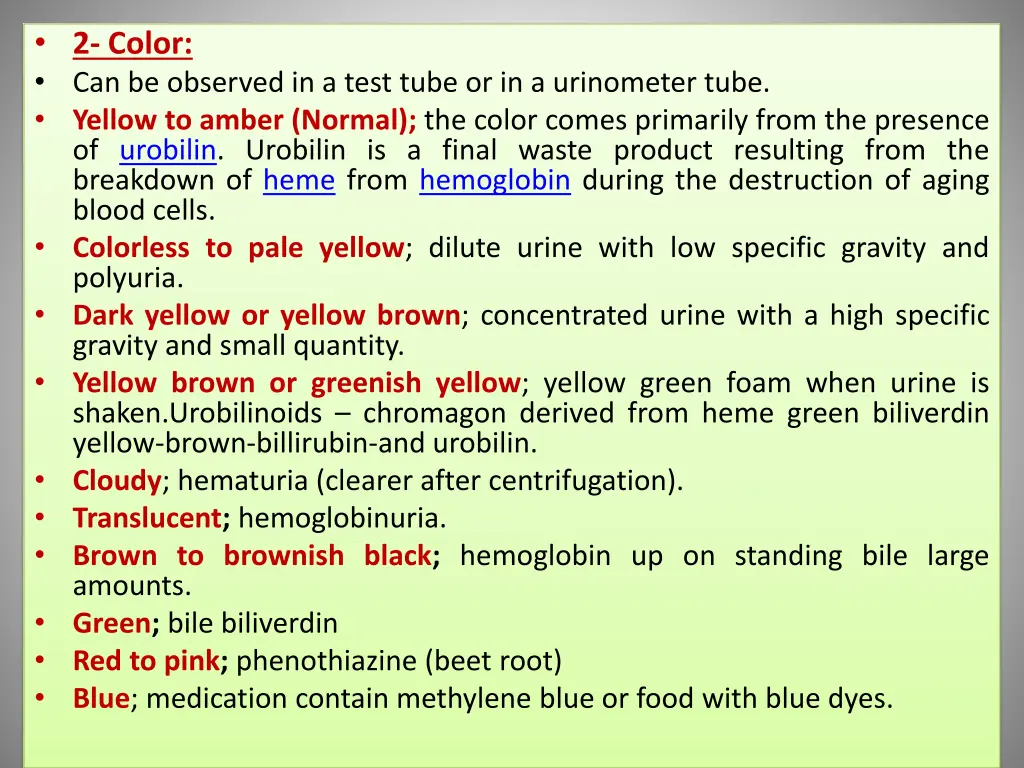 2 color can be observed in a test tube