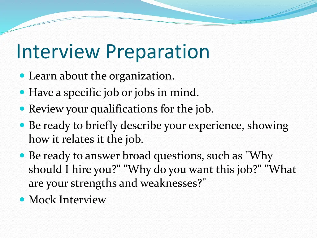 interview preparation