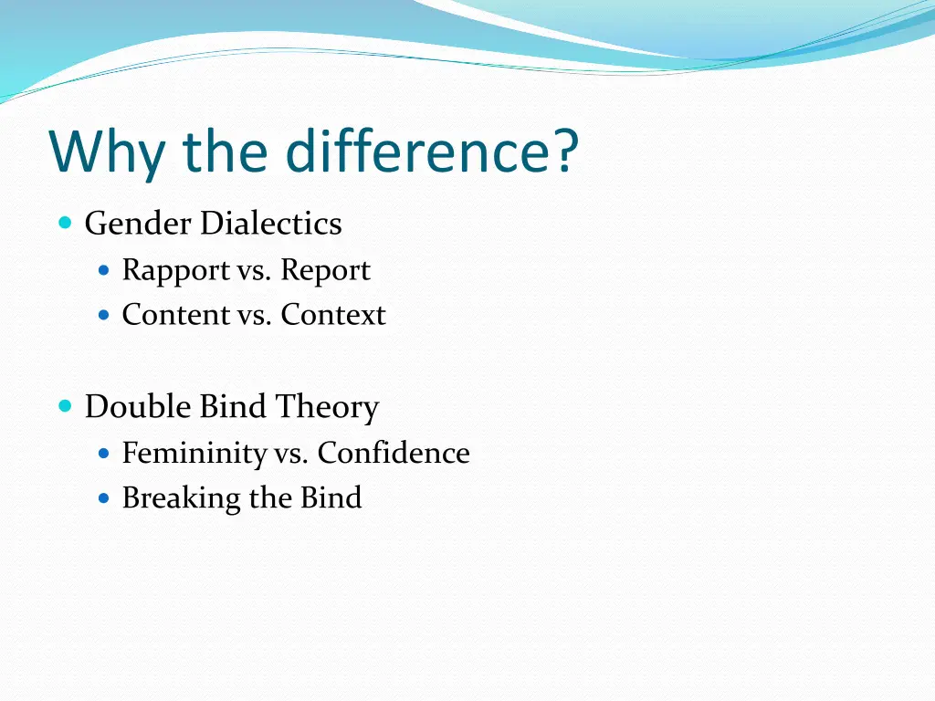 why the difference