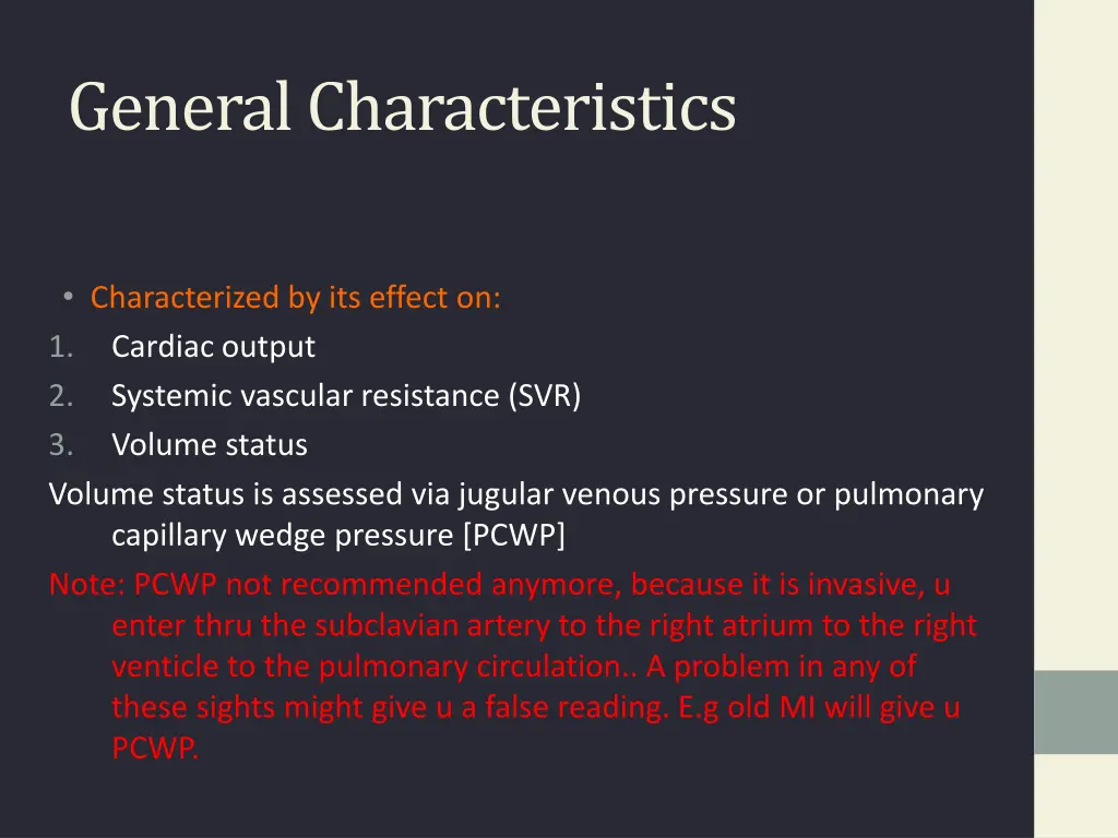 general characteristics
