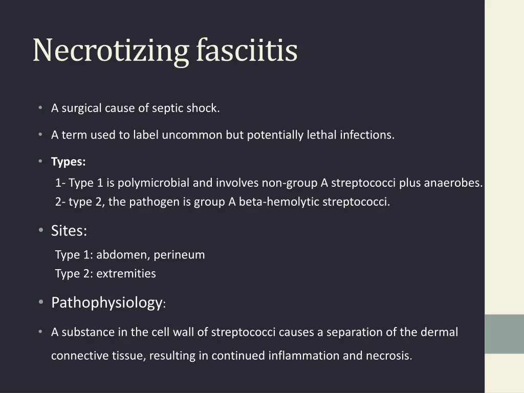 necrotizing fasciitis