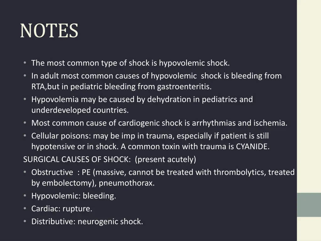 notes