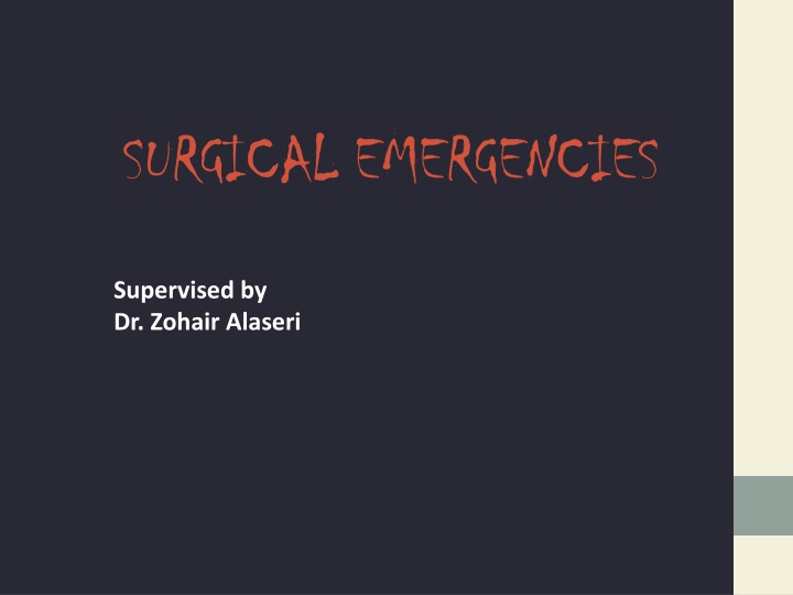 surgical emergencies